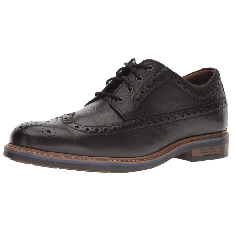 Bostonian Men's Melshire Wing‎ Black Tumbled Leather Oxford US 9M